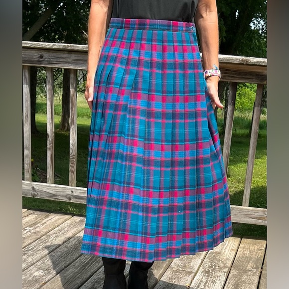 VTG Pendleton wool drop pleat skirt size small - Picture 2 of 4